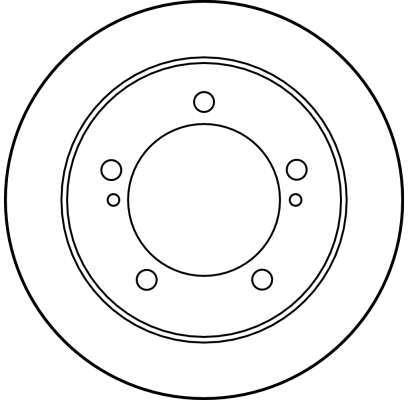 DF3165 TRW Tarcza hamulcowa przednia
