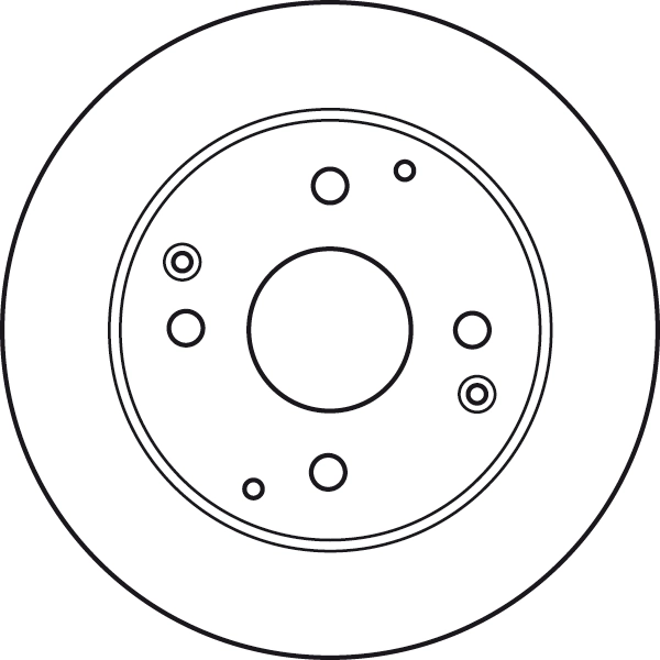DF7249 TRW Tarcza hamulcowa tylna