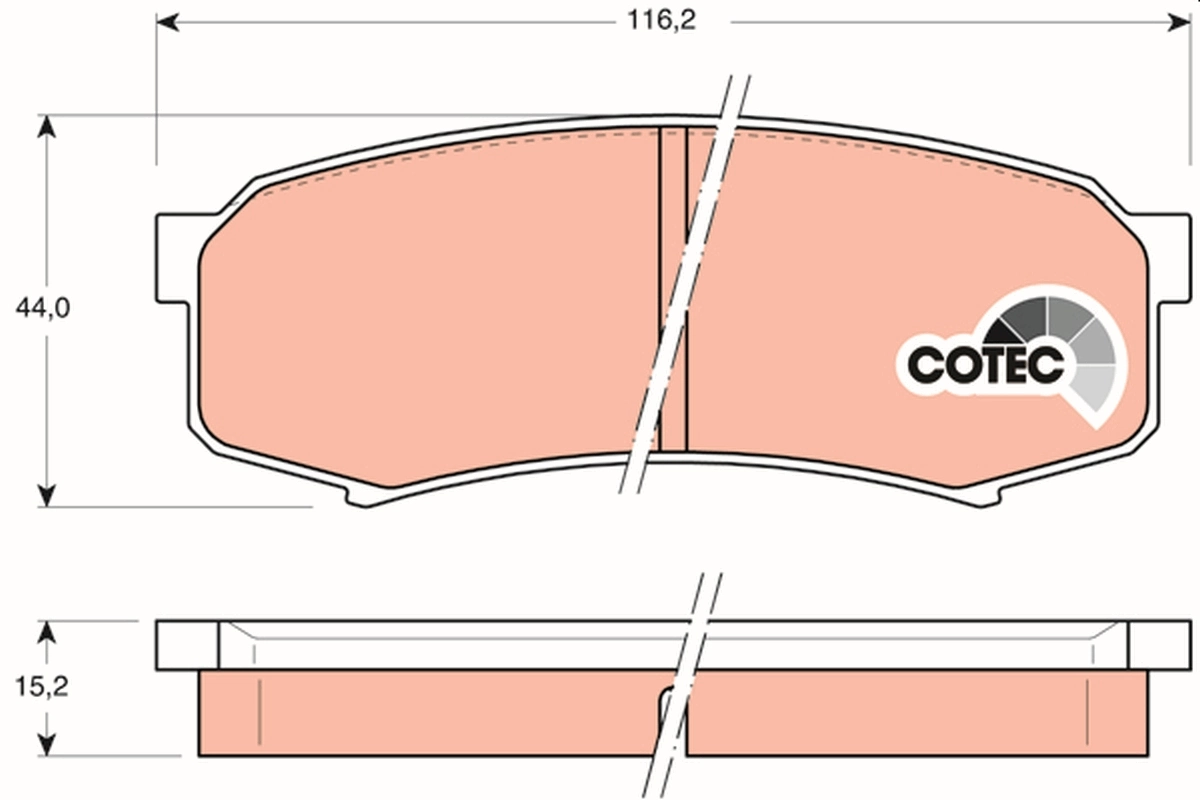 Okładziny (klocki) do hamulców tarczowych tylne Toyota Land Cruiser PRADO ASIA SUV (J12) (2002 - 2010) cena, od 20,84 USD