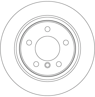 DF6137 TRW Tarcza hamulcowa tylna