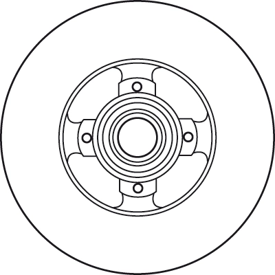 DF6128BS TRW Tarcza hamulcowa tylna