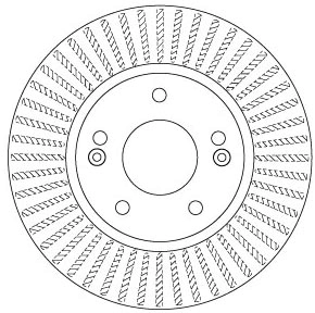 DF8056 TRW Tarcza hamulcowa przednia