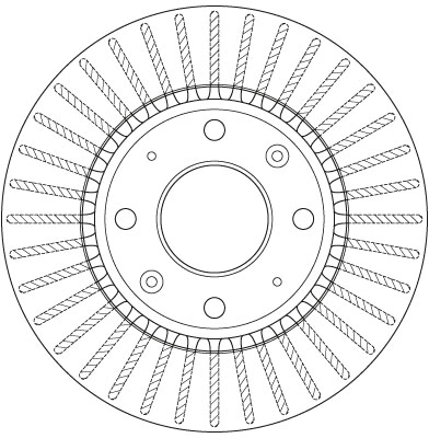 DF6229 TRW Tarcza hamulcowa przednia
