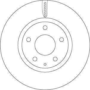 DF8052 TRW Tarcza hamulcowa przednia