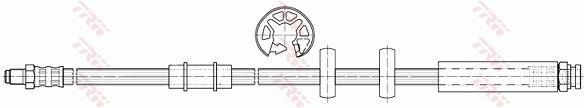 Przewód hamulcowy przedni Fiat Ducato II awangarda (230L) (1994 - 2002) cena, od 12,65 USD