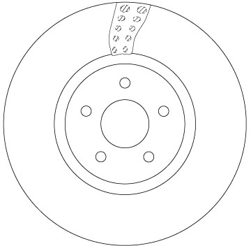 Tarcza hamulcowa przednia 1642763580 Peugeot/Citroen