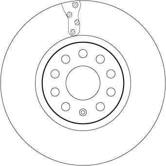 DF6695S TRW Tarcza hamulcowa przednia