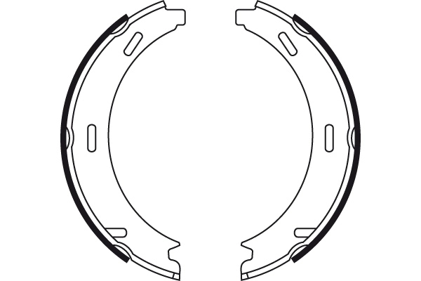 Klocki hamulca ręcznego Mercedes E 