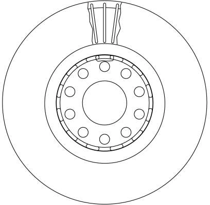 DF4125S TRW Tarcza hamulcowa przednia
