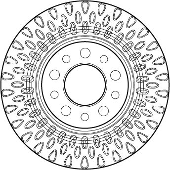 DF4479 TRW Tarcza hamulcowa tylna