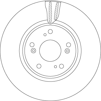 Tarcza hamulcowa przednia Honda Accord VII