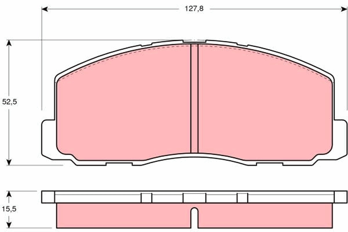 Klocki hamulcowe przednie tarczowe do Mitsubishi Lancer III C1A,C6A