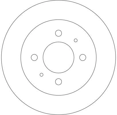 Do koszyka Tarcza hamulcowa tylna Mitsubishi Lancer V CB, CD, CE