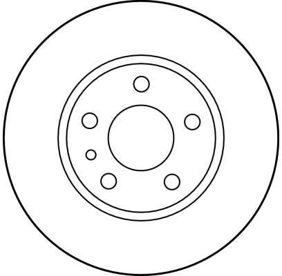 DF1739 TRW Tarcza hamulcowa tylna