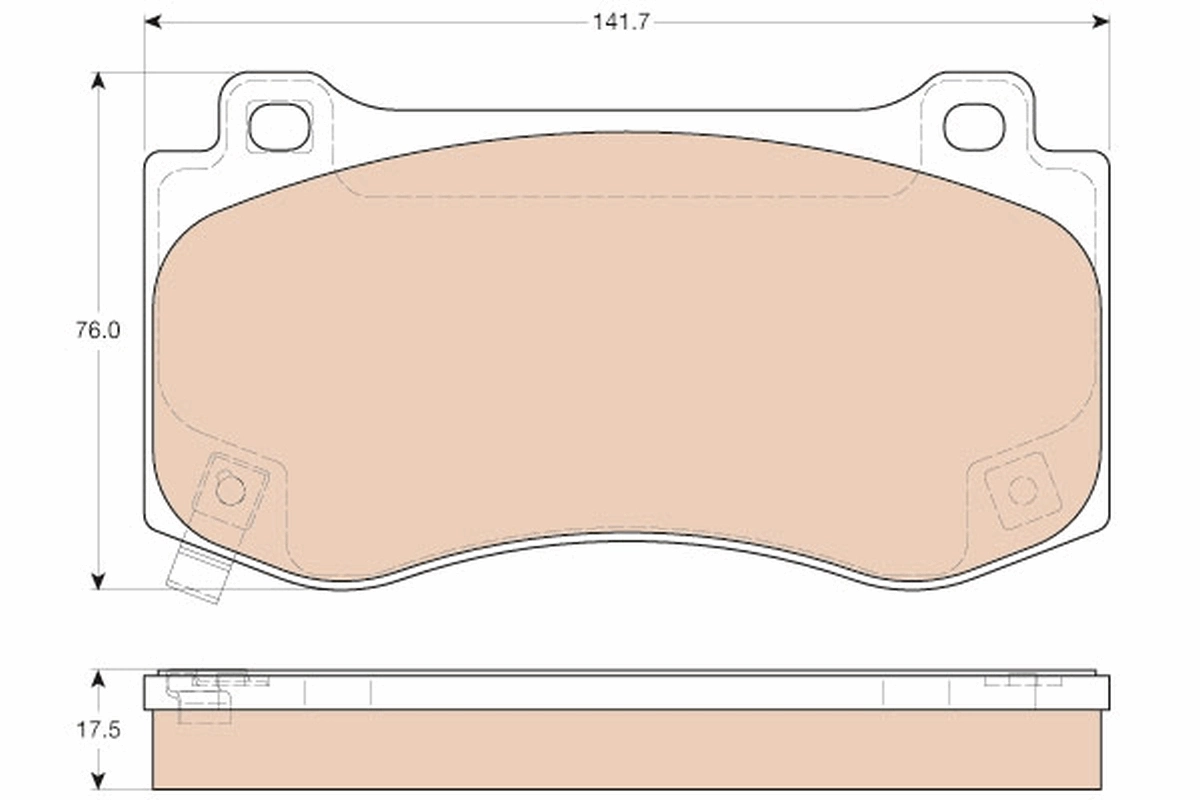 K05174311AC Fiat/Alfa/Lancia Klocki hamulcowe przednie tarczowe