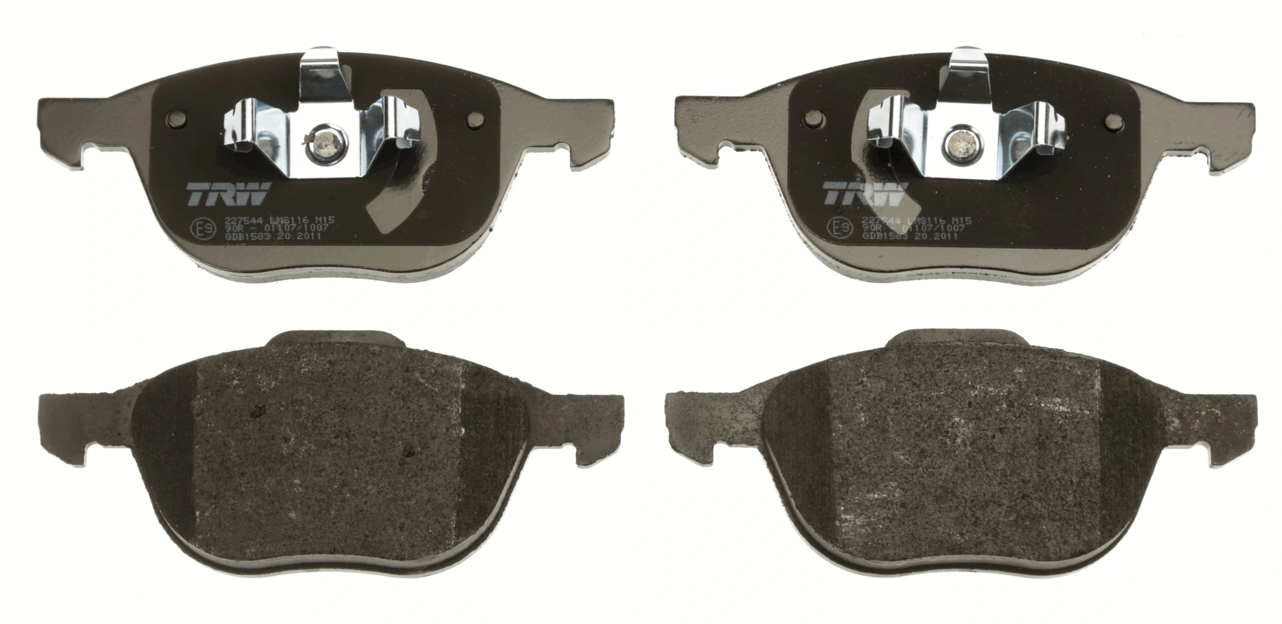 Klocki hamulcowe przednie tarczowe TRW GDB1583 cena, od 26,45 USD