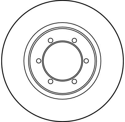 Tarcza hamulcowa przednia do Mitsubishi L 200 II K4T