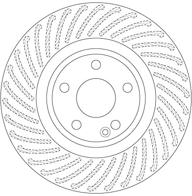 DF6631 TRW Tarcza hamulcowa przednia