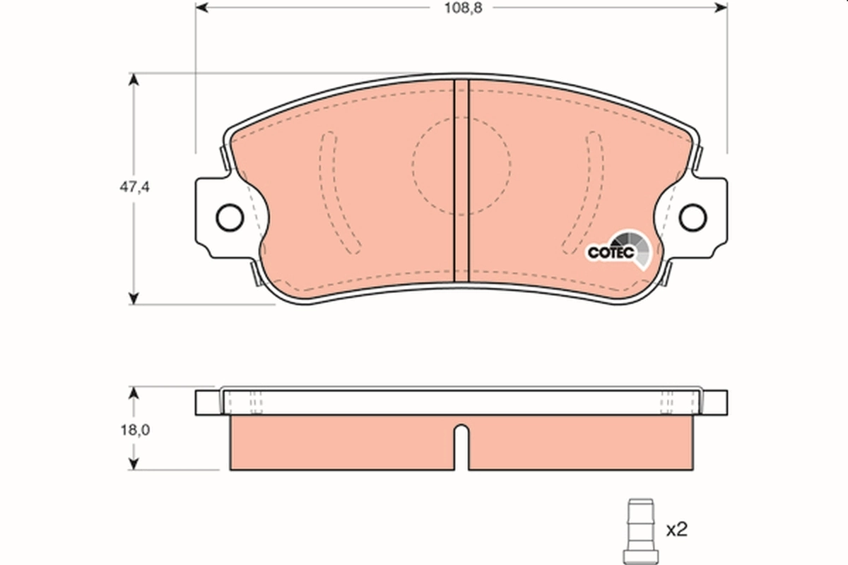 Klocki hamulcowe przednie tarczowe Seat Ibiza I hatchback (021A) (1984 - 1993) cena, od 21,60 USD