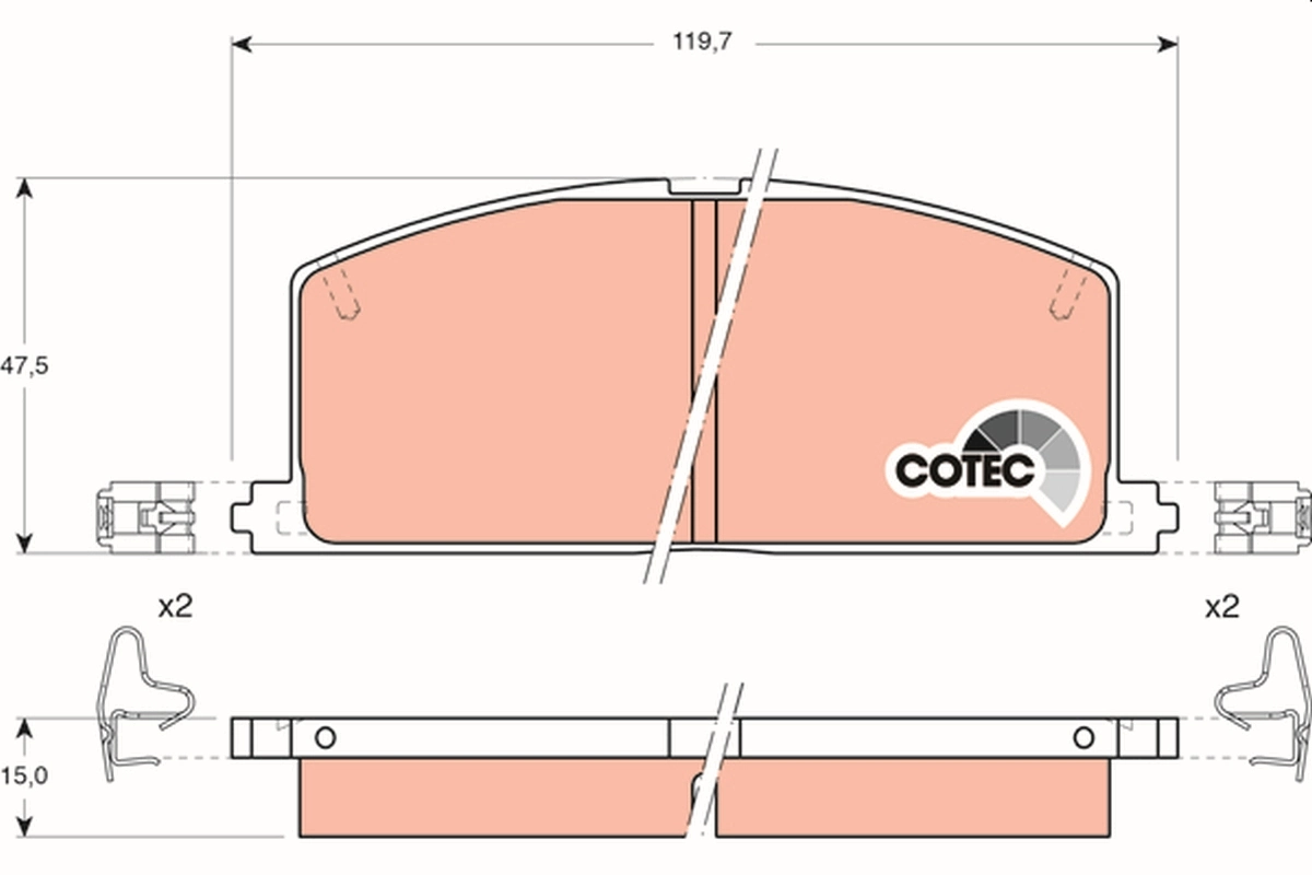 Klocki hamulcowe przednie tarczowe Toyota Corolla liftback (E8) (1983 - 1988) cena, od 23,43 USD