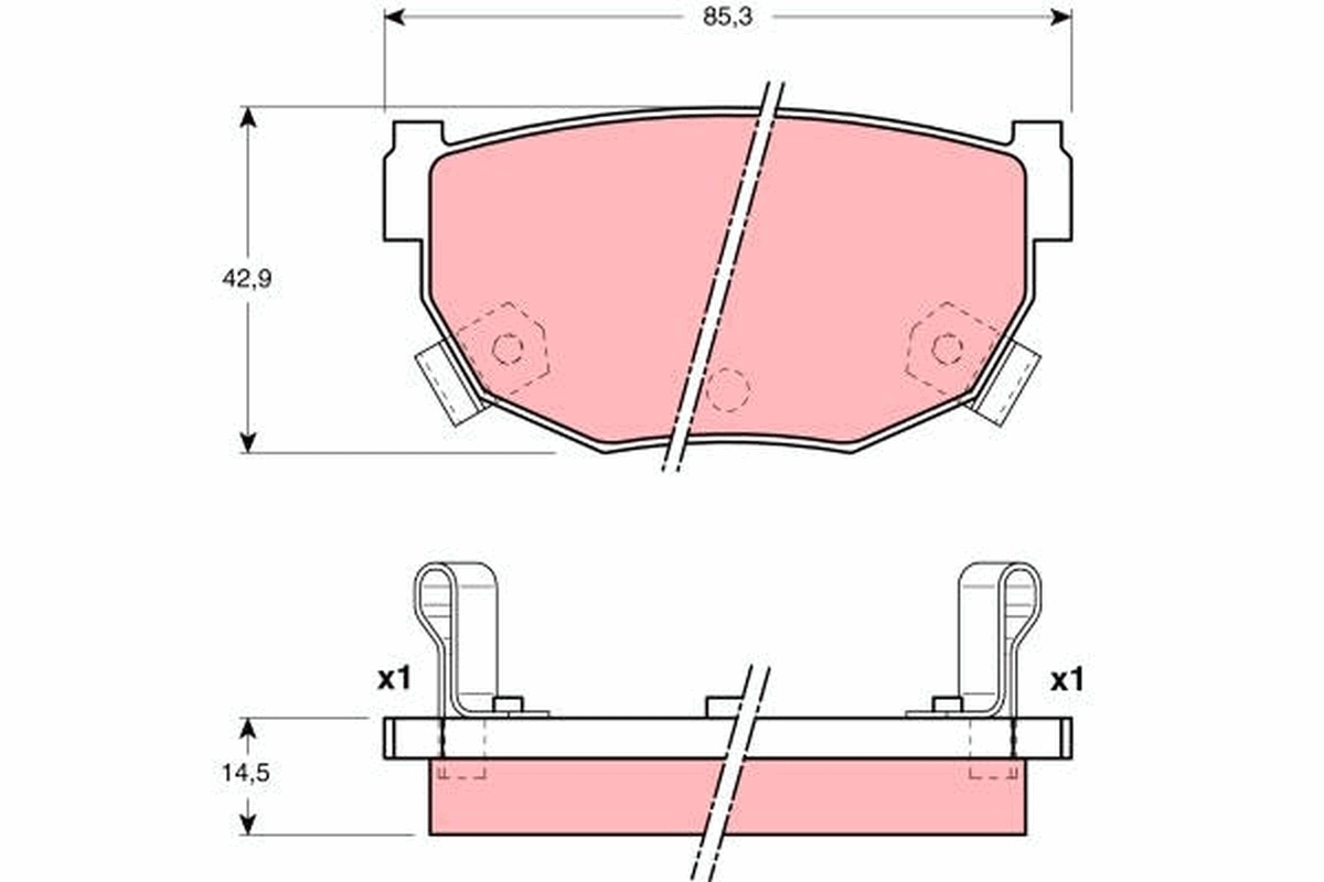 Okładziny (klocki) do hamulców tarczowych tylne Nissan Maxima sedana (J30) (1988 - 1994) cena, od 15,51 USD