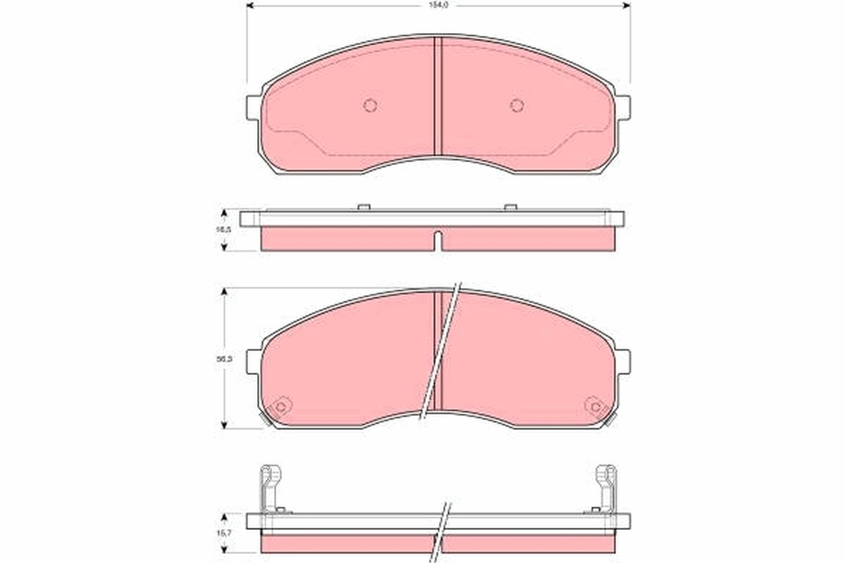 Klocki hamulcowe przednie tarczowe Hyundai/Kia 0K75A3328Z cena, od 31,05 USD