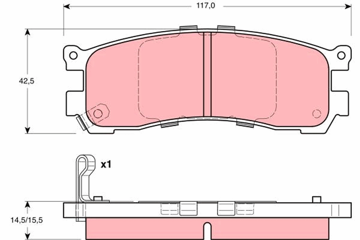 Okładziny (klocki) do hamulców tarczowych tylne do Mazda Xedos 9 TA