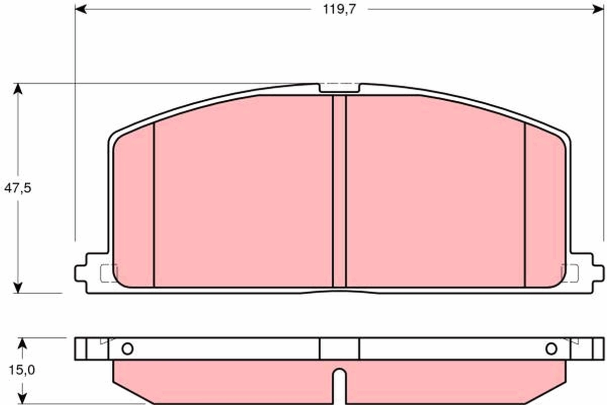 Klocki hamulcowe przednie tarczowe do Toyota Corolla  E8