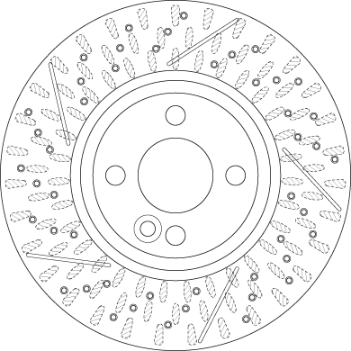 DF6422 TRW Tarcza hamulcowa przednia