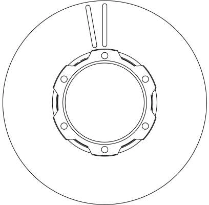 Do koszyka Tarcza hamulcowa przednia Mercedes Benz Truck TRUCK T2/LN1  667, 668, 669, 670