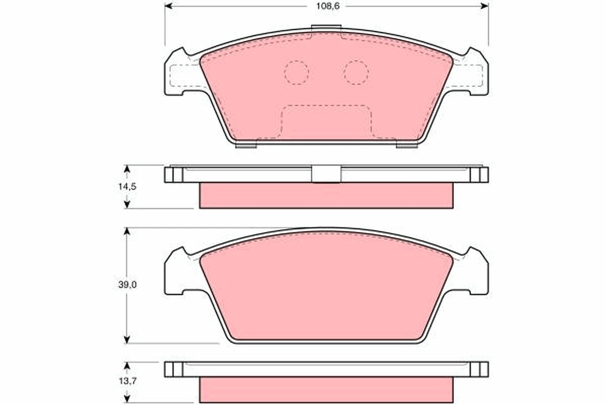 Klocki hamulcowe przednie tarczowe Daewoo Tico hatchback (KLY3) (1995 - 1999) cena, od 17,84 USD