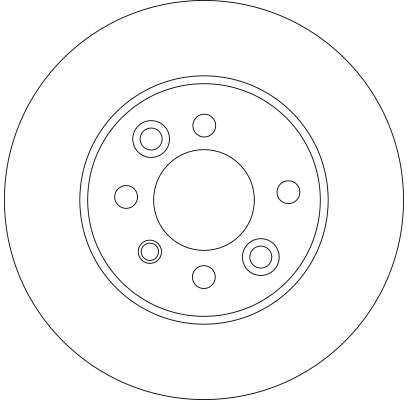 DF4455 TRW Tarcza hamulcowa przednia