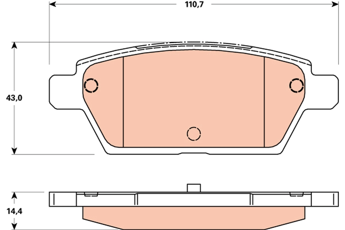 Okładziny (klocki) do hamulców tarczowych tylne 6E5Z2200B Ford