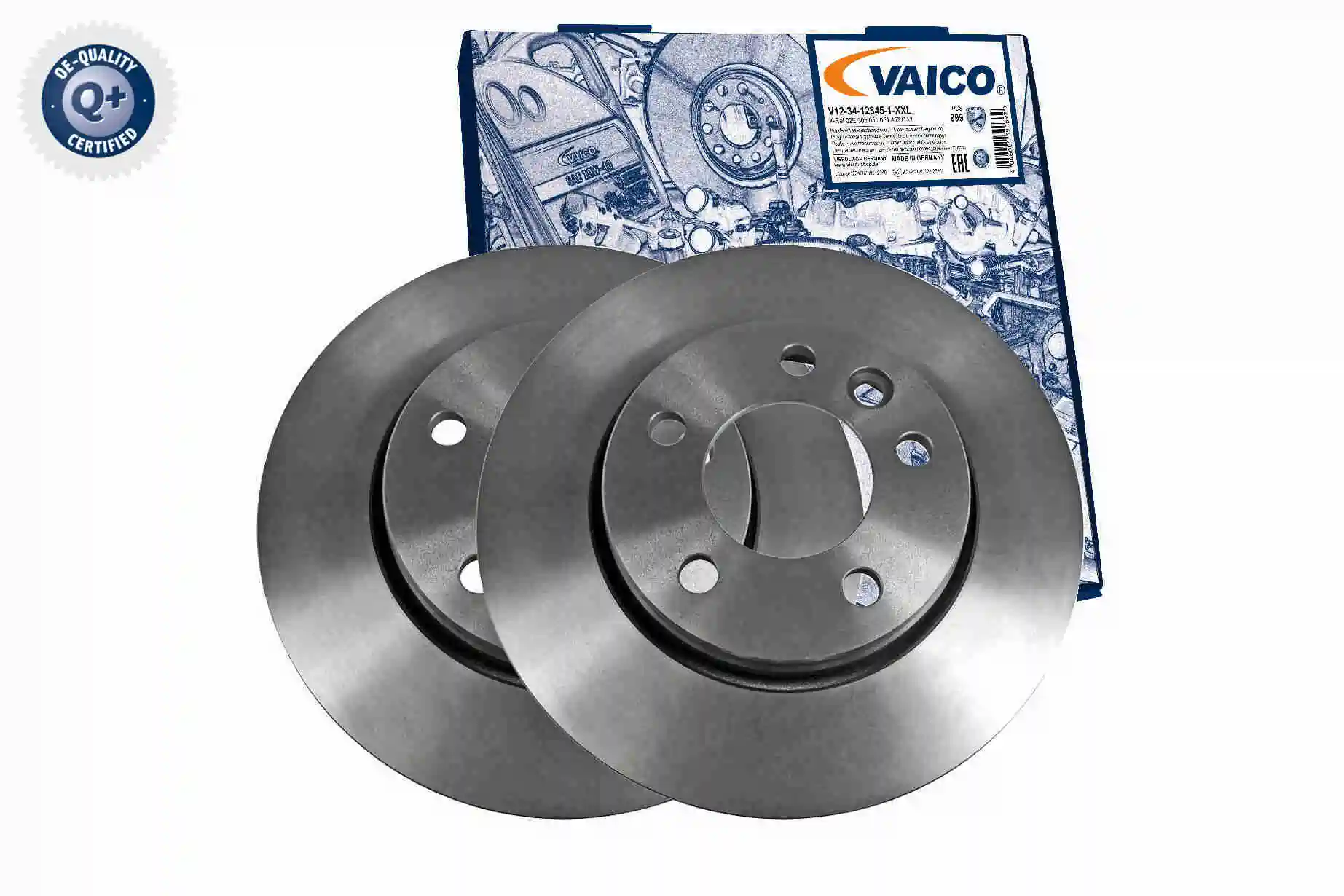 V1080082 VEMO/Vaico Tarcza hamulcowa tylna