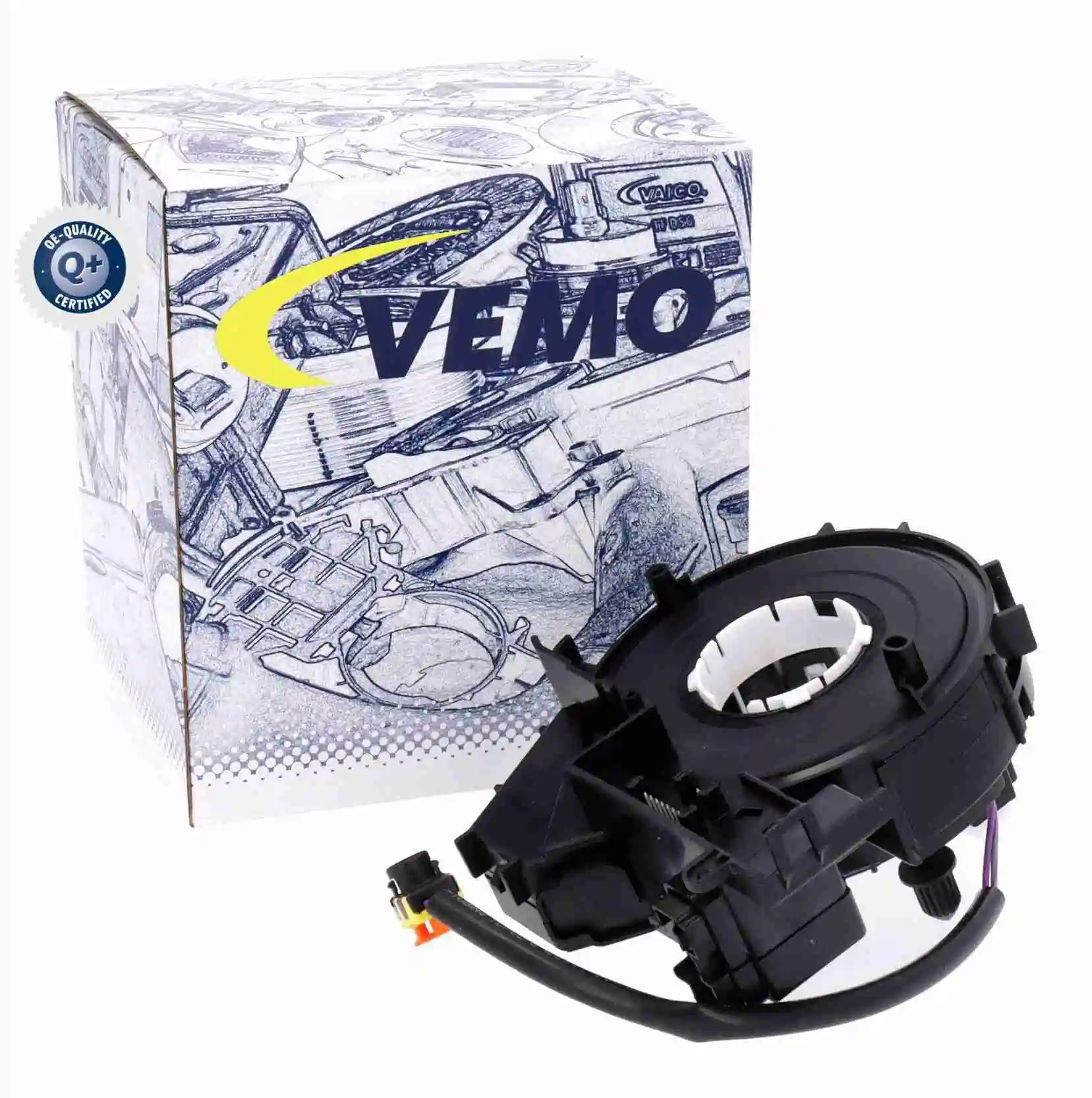 Do koszyka Pierścień kontaktowy AIRBAG, taśma kierownicy  Ford Transit VII V363