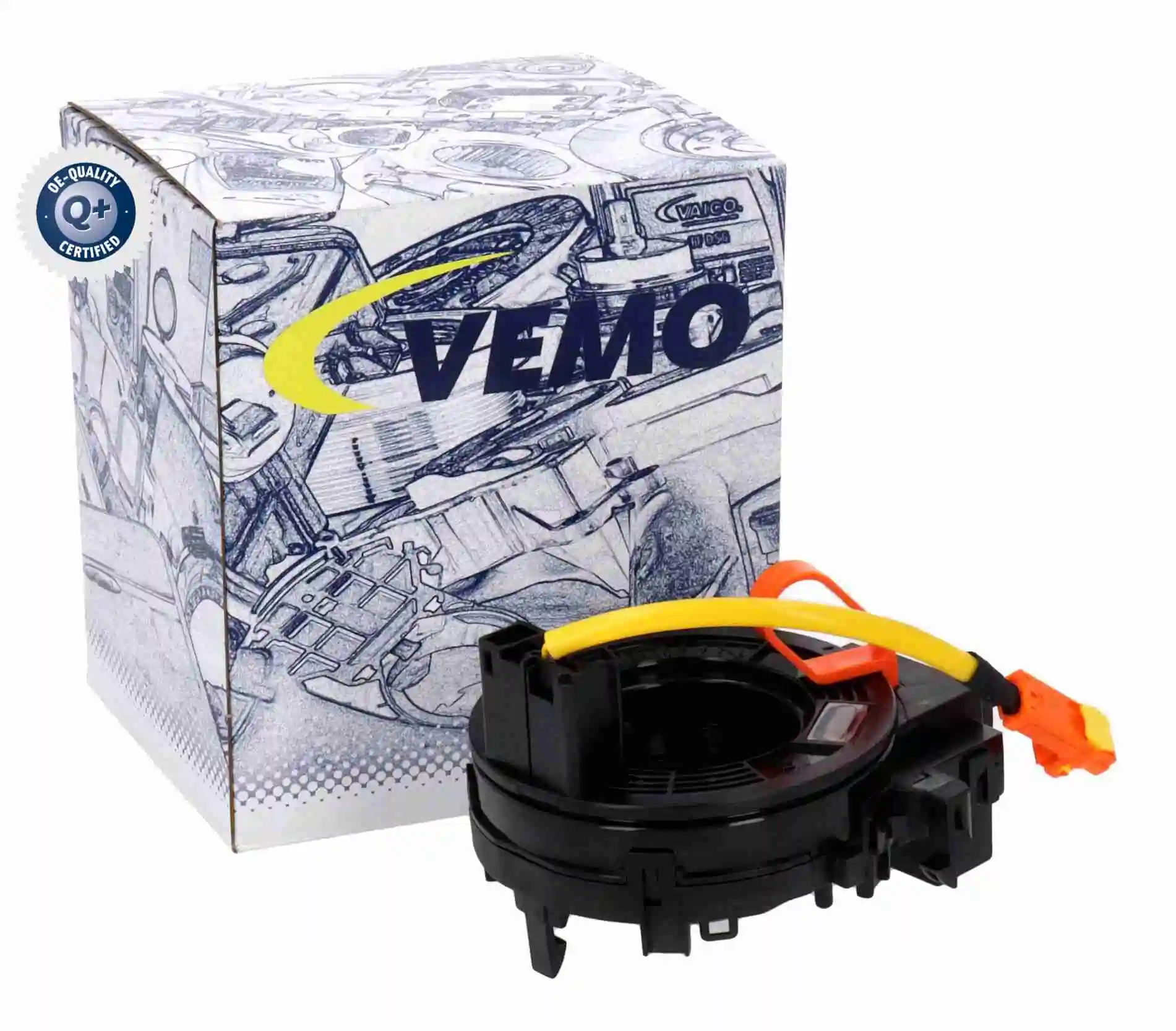 V70720488 Vemo Pierścień kontaktowy AIRBAG, taśma kierownicy