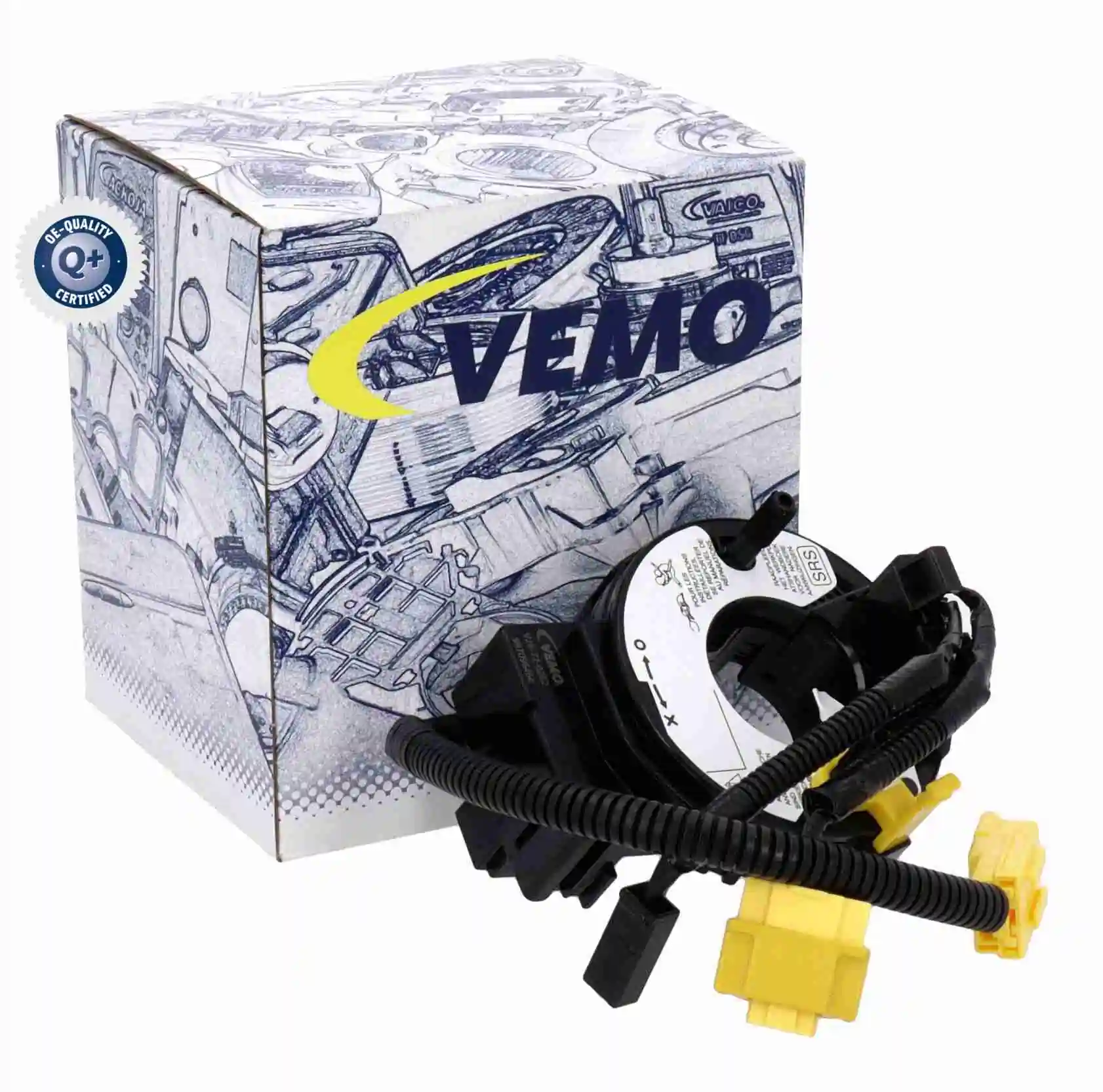 V26720262 Vemo Pierścień kontaktowy AIRBAG, taśma kierownicy