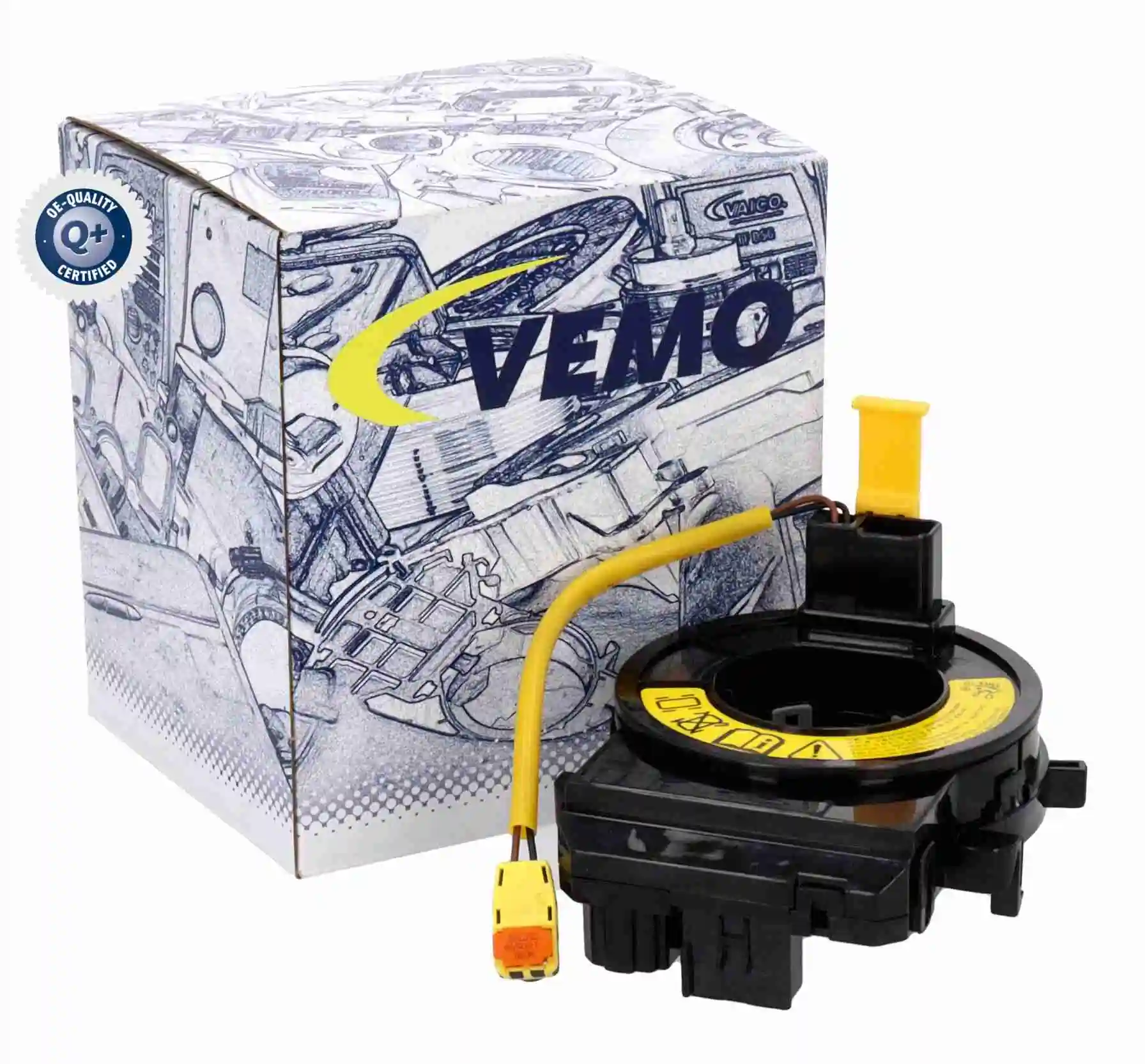 V52720393 Vemo Pierścień kontaktowy AIRBAG, taśma kierownicy