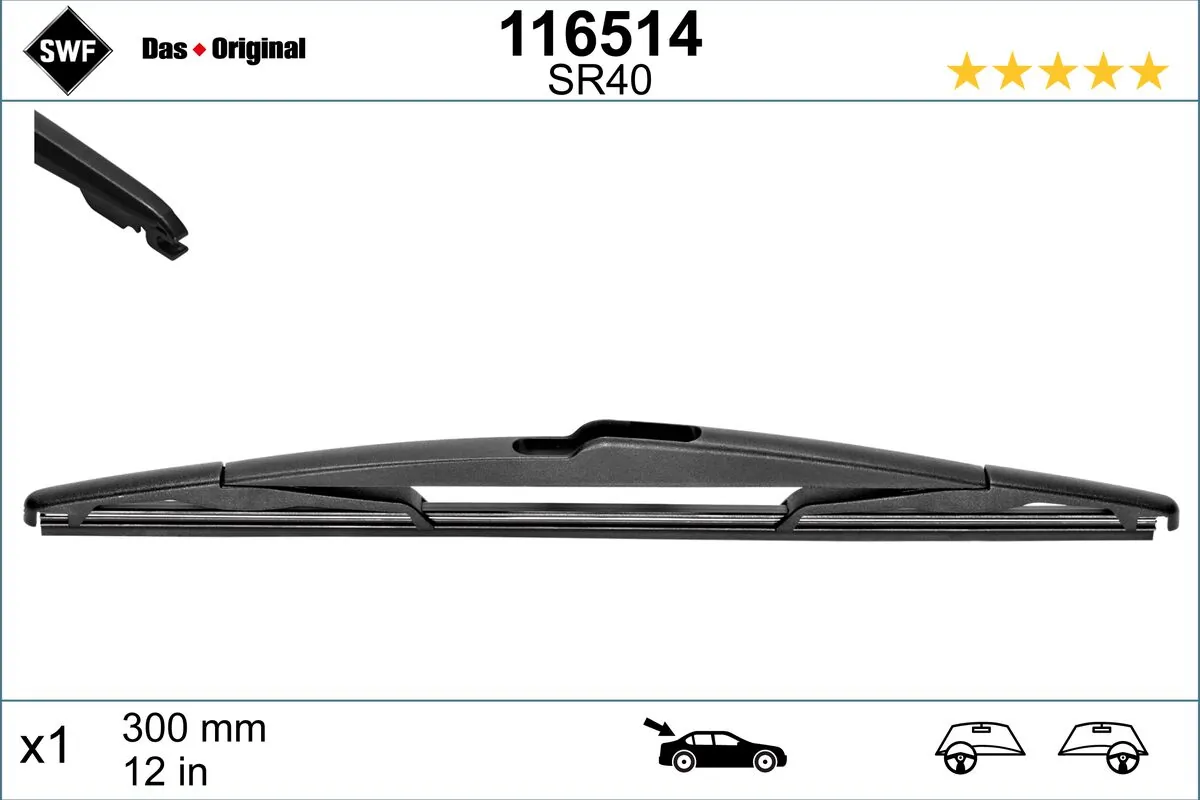 Pióro wycieraczki szyby tylnej do Opel Astra P10