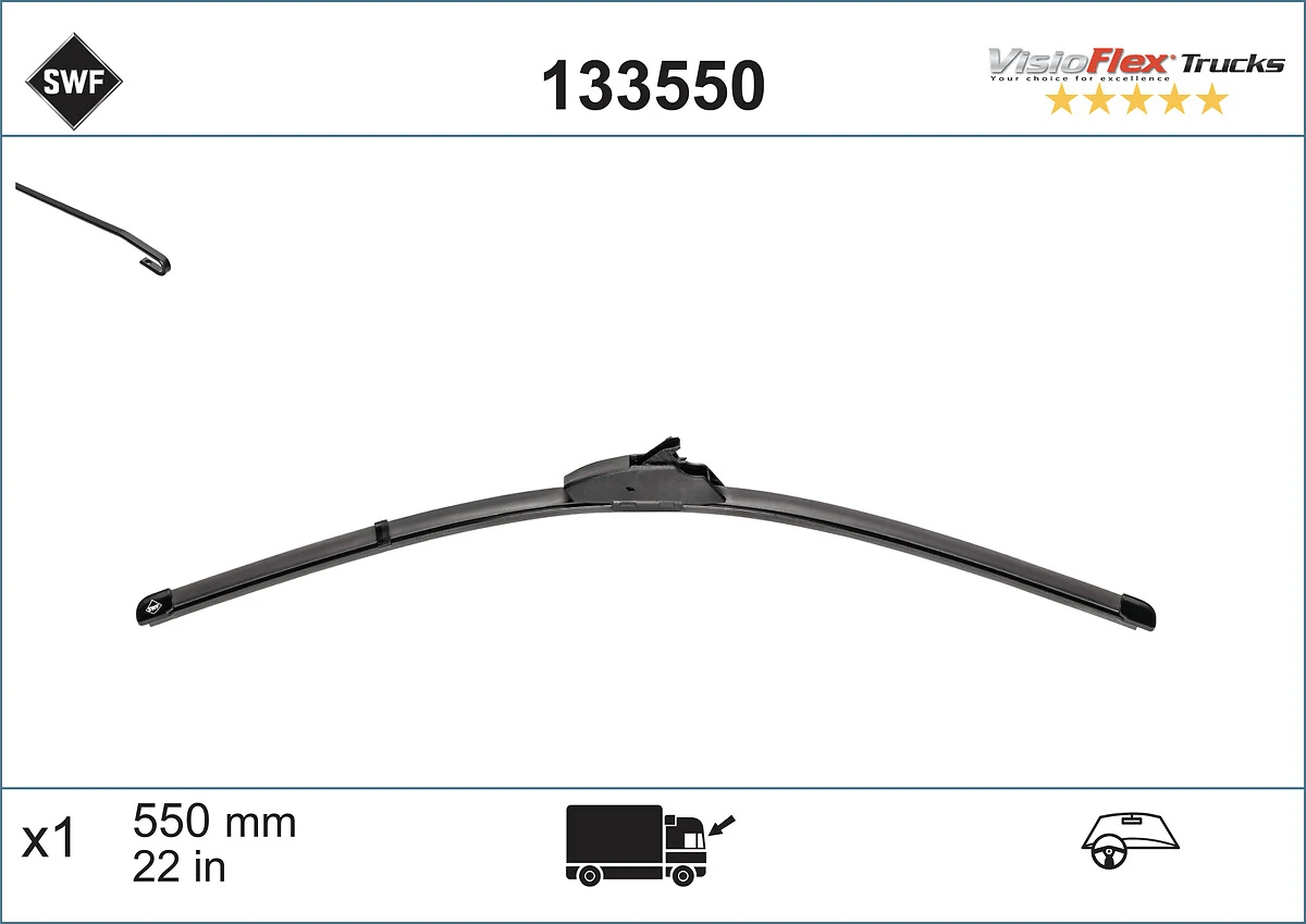 Do koszyka A171820260095 Mercedes Pióro wycieraczki szyby przedniej kierowcy