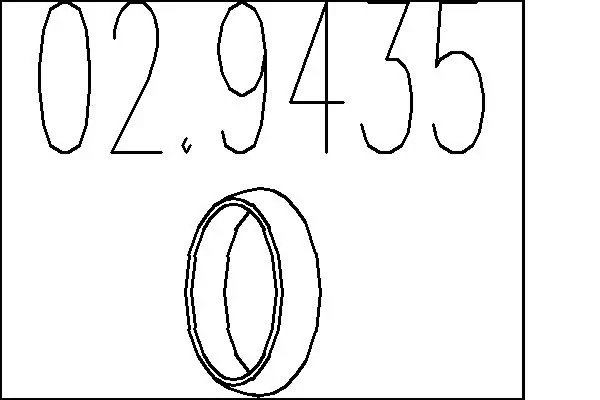 Do koszyka 18229SH3X30 Honda Uszczelka rury odbiornika tłumika