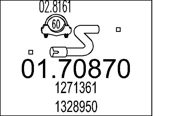 Tłumik, tylna część Volvo 740 744