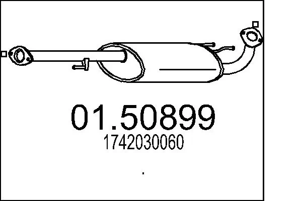 Tłumik, środkowa część Asmet 20049 cena, od 107,73 USD