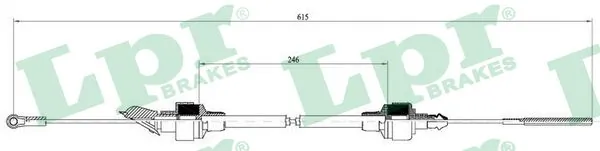 Linka sprzęgła Seat Ibiza 1 021A