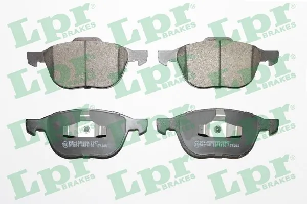 05P1190 LPR Klocki hamulcowe przednie tarczowe