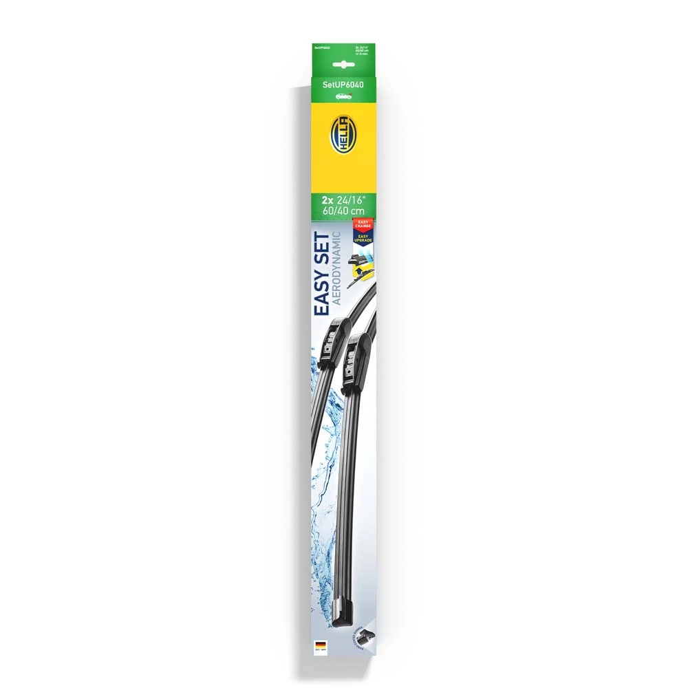 9XW358164281 HELLA Pióro wycieraczki szyby przedniej, zestaw (2 szt.)