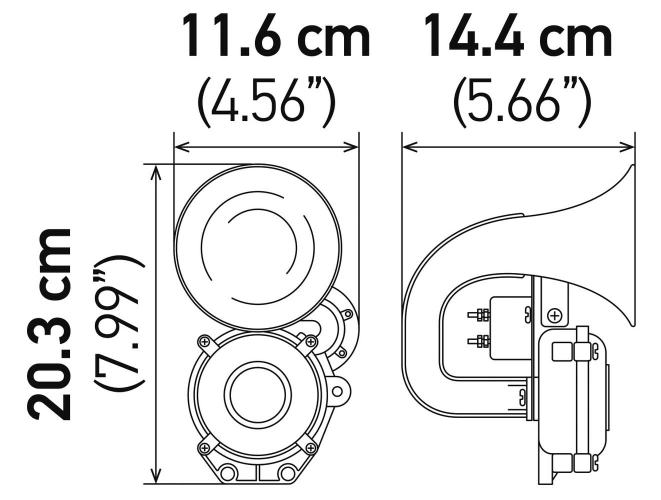 Sygnał dźwiękowy (klakson) Renault Trucks TRUCK PREMIUM ROUTE ciągnik siodłowy (1996 - 2006) cena, od 100,19 USD