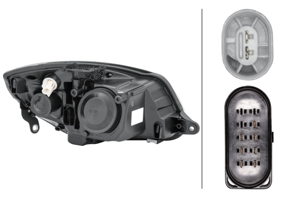 Reflektor lewy do Skoda Fabia II 5J2, 542, 572, 582