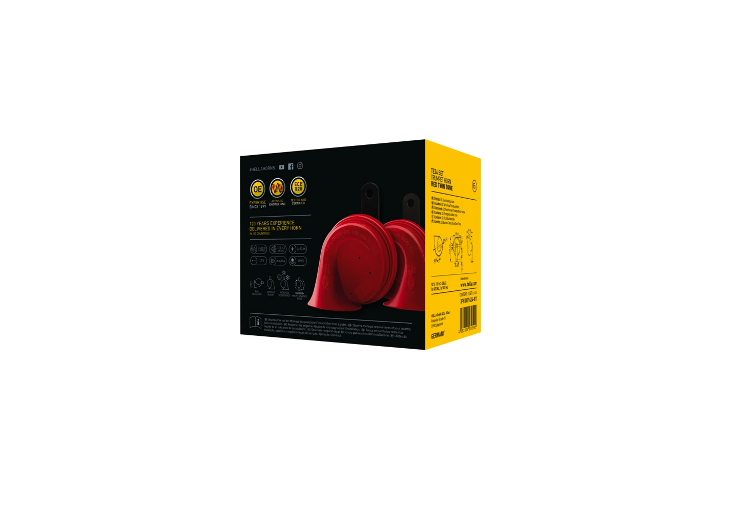 Sygnał dźwiękowy (klakson) HELLA 3FH007424811 cena, od 32,55 USD
