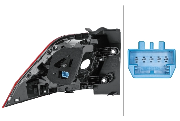 2SD012521061 HELLA Lampa zespolona tylna prawa zewnętrzna